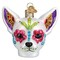 Old World Christmas 2.5 Inch Dia De Los Muertos Dog Halloween Tree Ornament , Ornament Day Of Dead Mexican Holiday